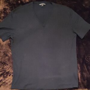 John Varvatos V-Neck Short Sleeve Top, Medium